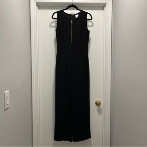 Cabi Grace Jumpsuit 4 Black Front Zipper & Back Invisible Zip Classic Sleeveless